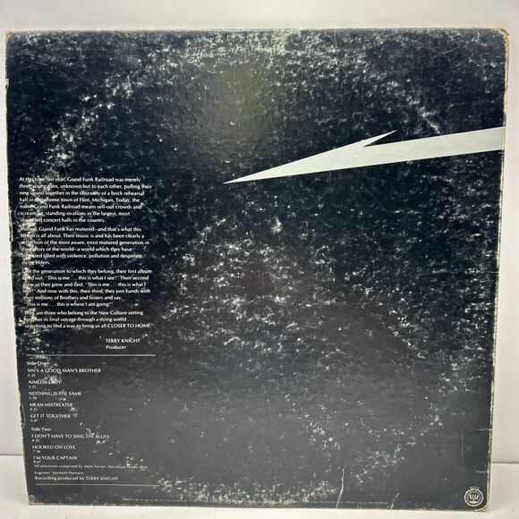 Grand Funk Railroad Closer To Home Vinyl LP Capitol Record SKAO-471 Vintage 1970 - Picture 2 of 6